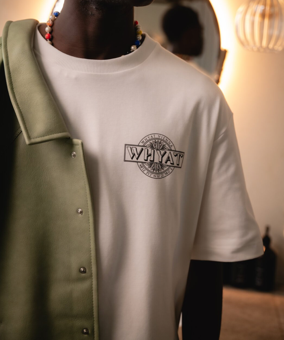 WHYAT TEE VIENNA LOGO VINTAGE WHITE