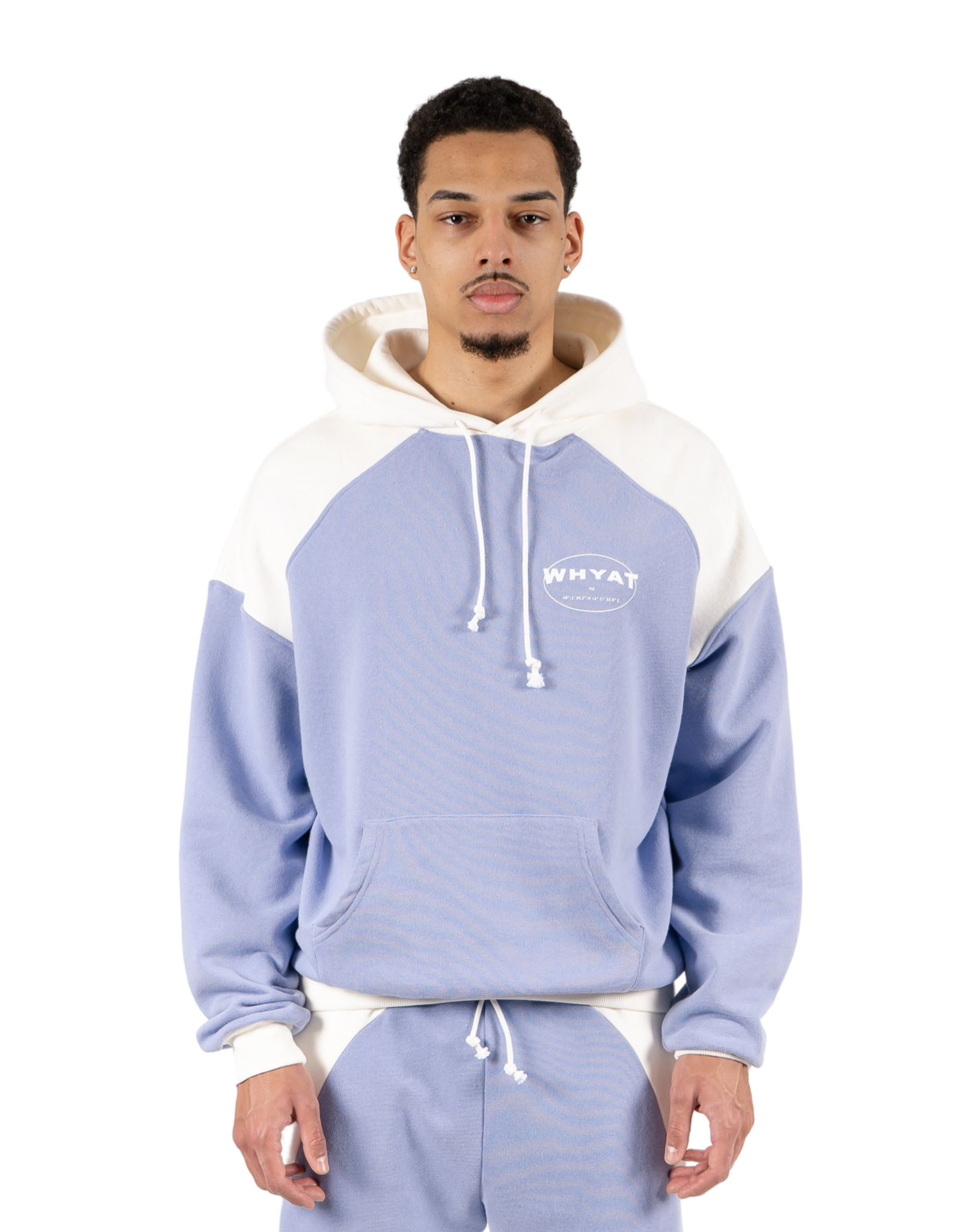 WHYAT HOODIE CIRCLE LOGO -LAVANDER