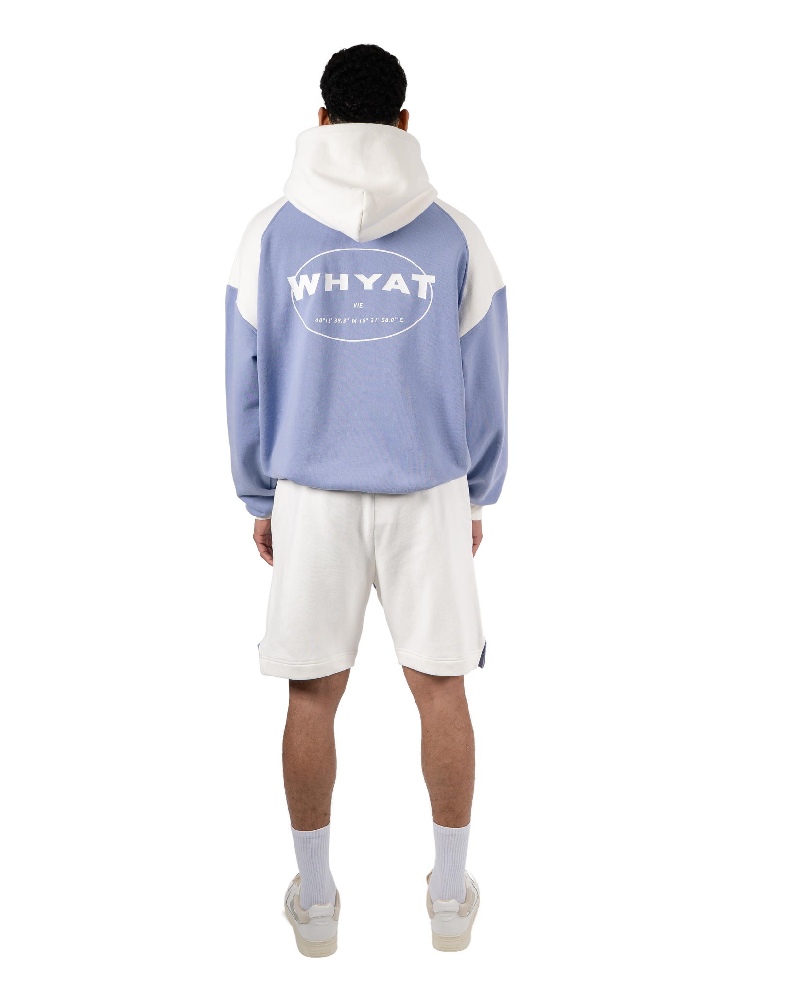 WHYAT HOODIE CIRCLE LOGO -LAVANDER