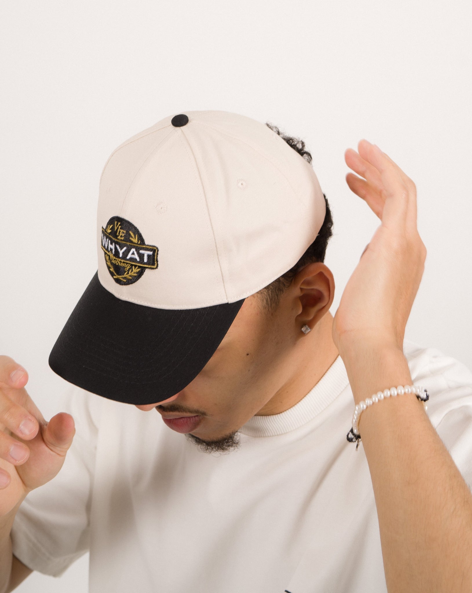 WHYAT Baseball CAP PATCH LOGO-WHITE