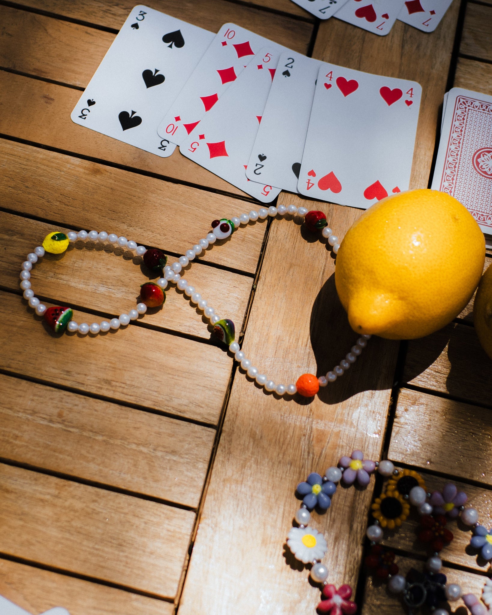 Fruit charms necklace