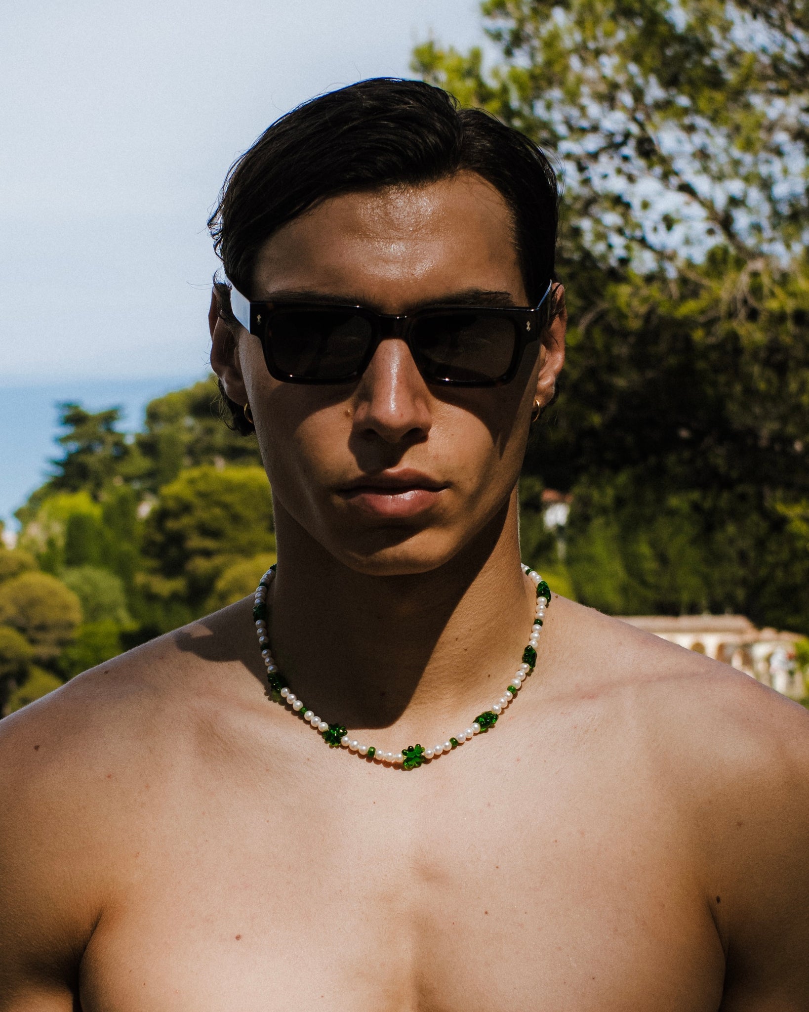 Kette mit Kleeblatt charms