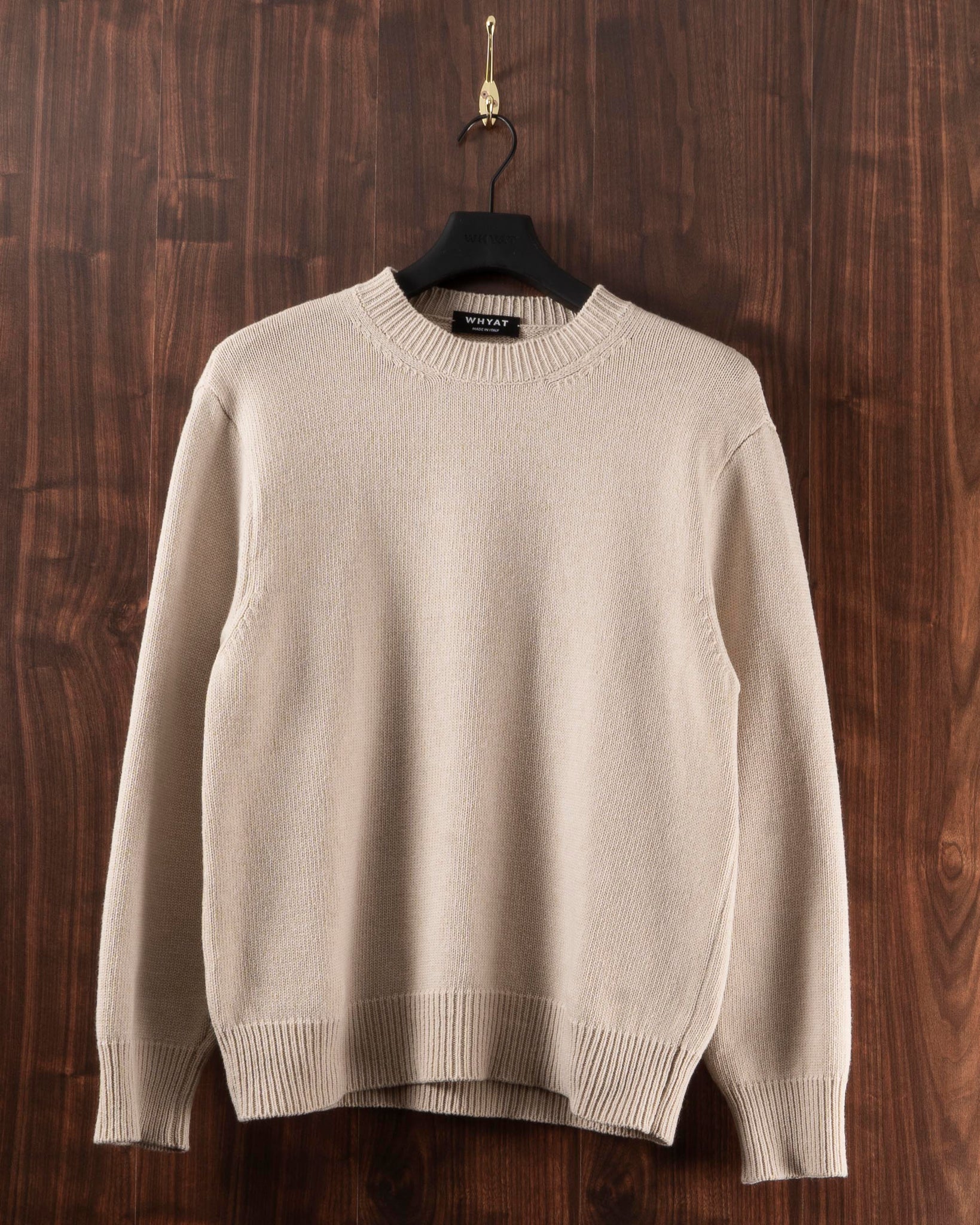 WHYAT Knit Crewneck Beige - L/XL