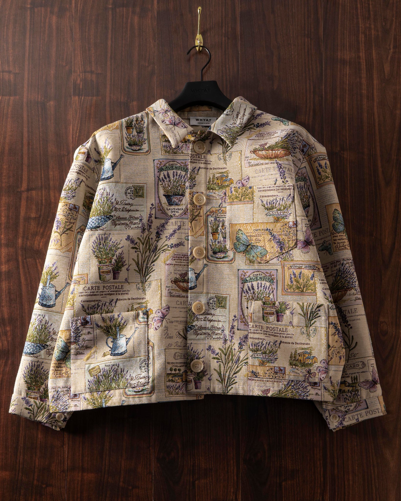 WHYAT Handmade Overshirt - "Carte Postale"