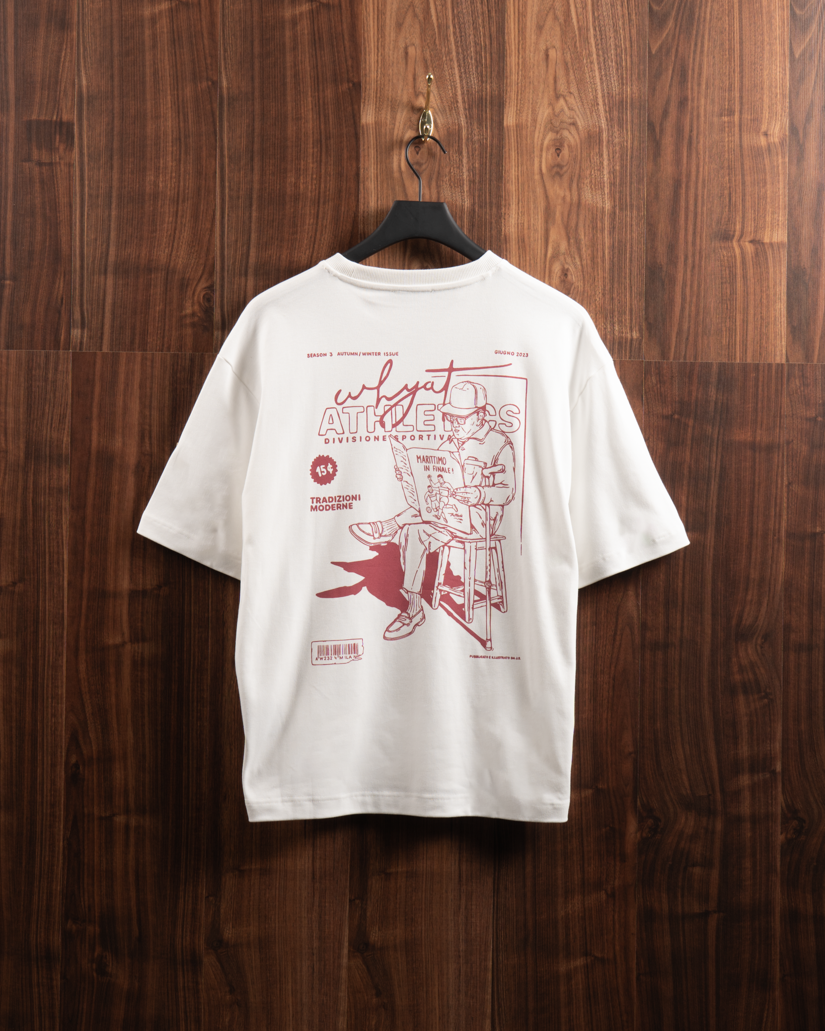 WHYAT TEE "LA RIVISTA MILANO" VINTAGE WHITE