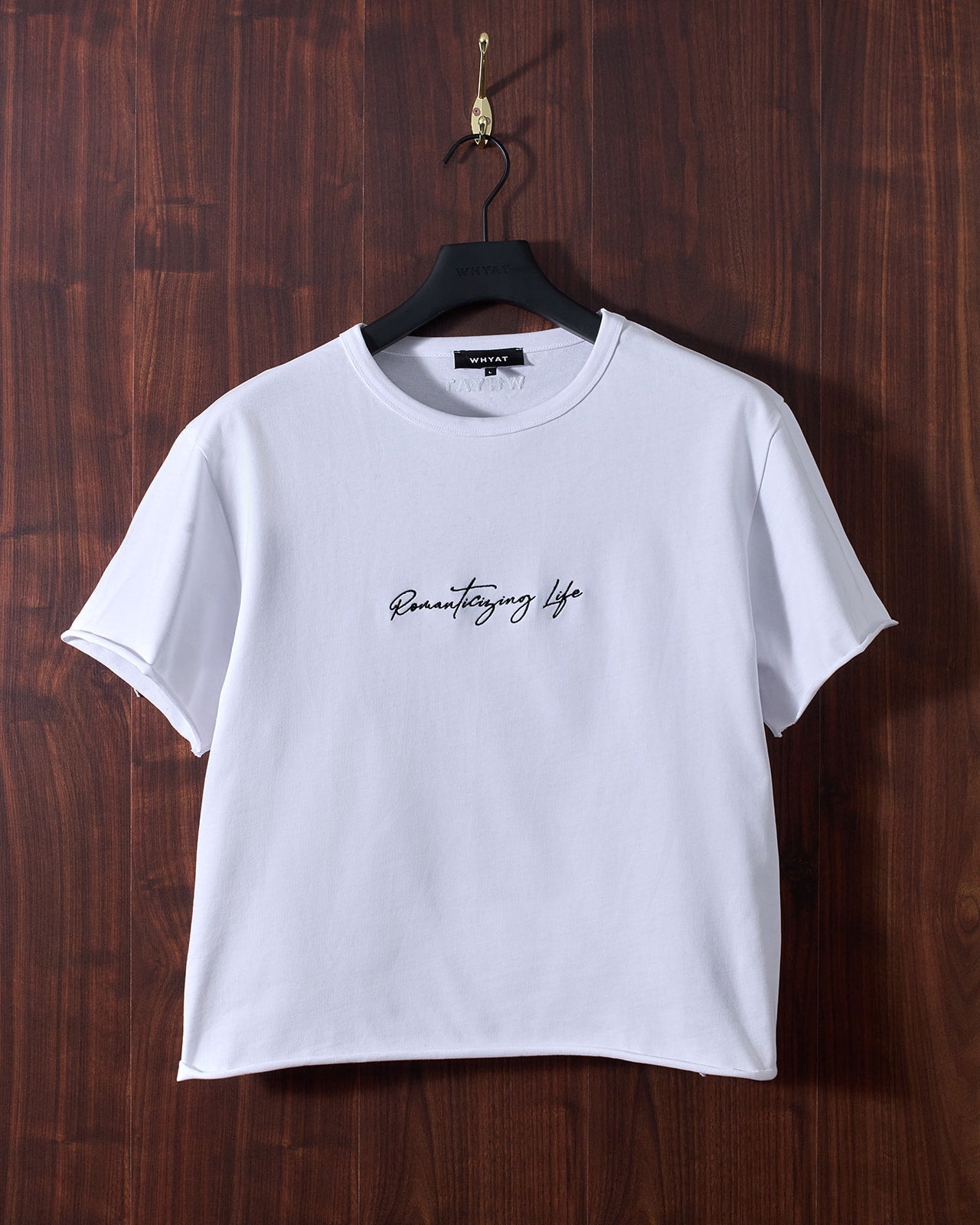 WHYAT Tee - "Romanticizing Life" -white