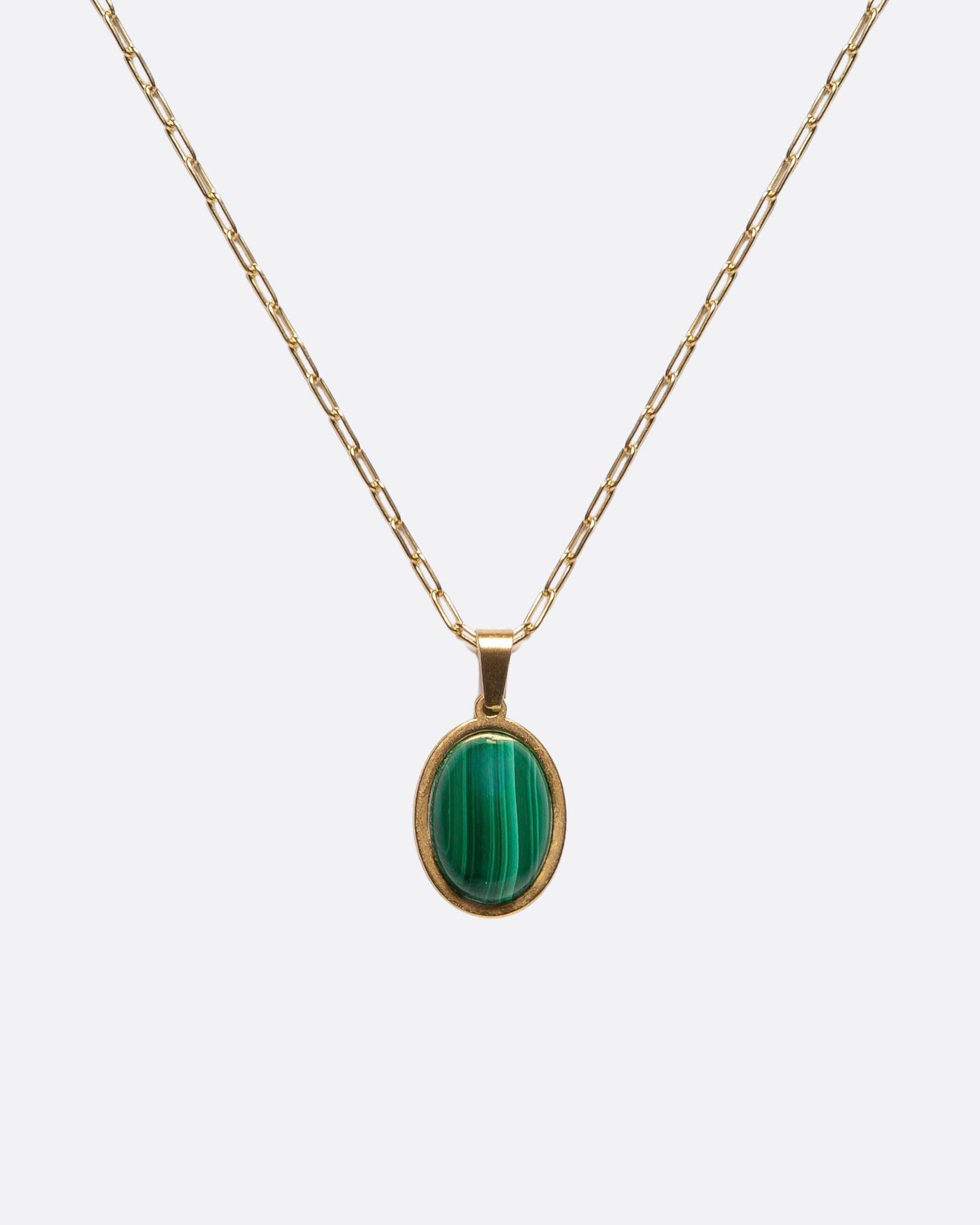 WHYAT Necklace „Malachite“