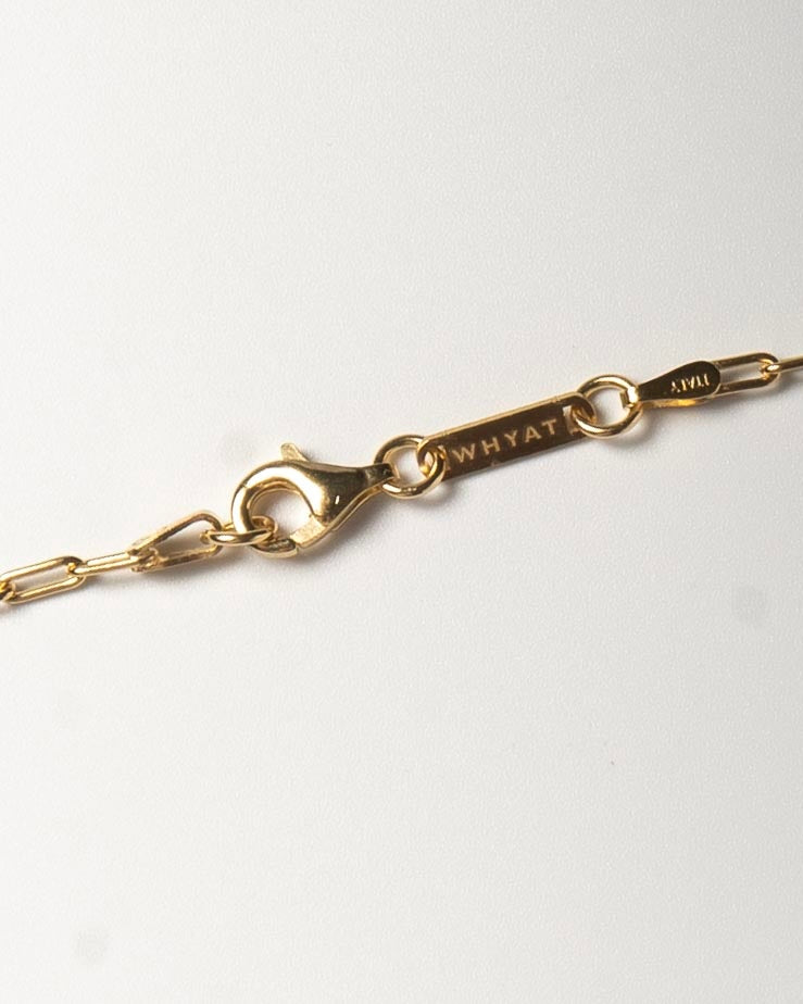 WHYAT paper clip gold chain