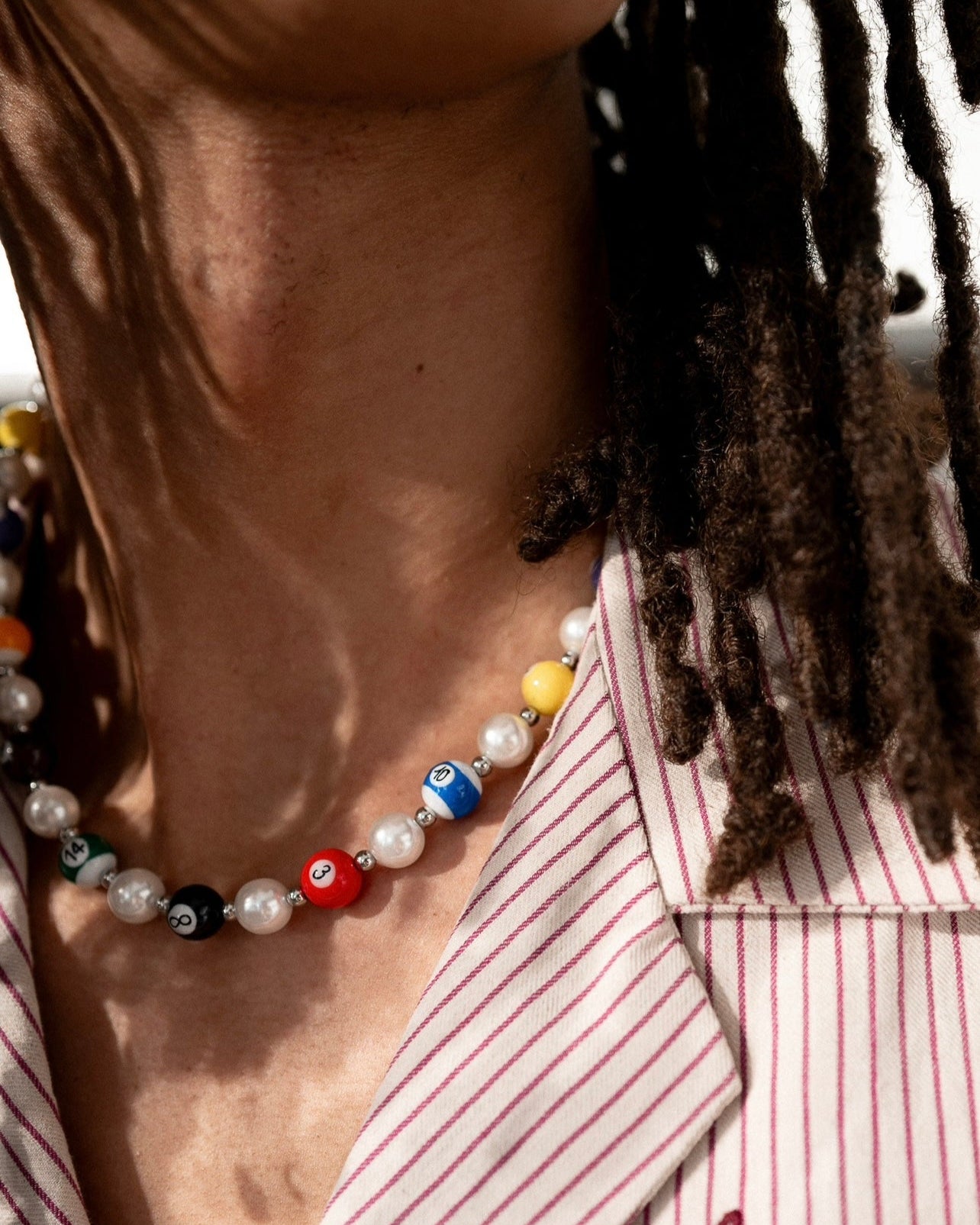 WHYAT billiards pearl necklace