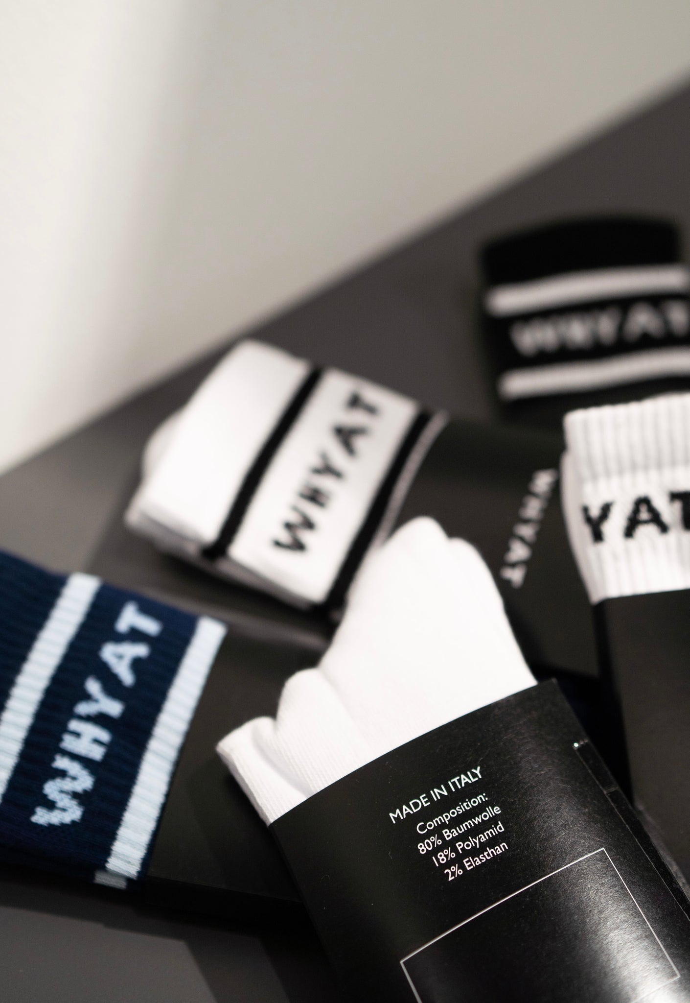 WHYAT B-Ball Socks -navy