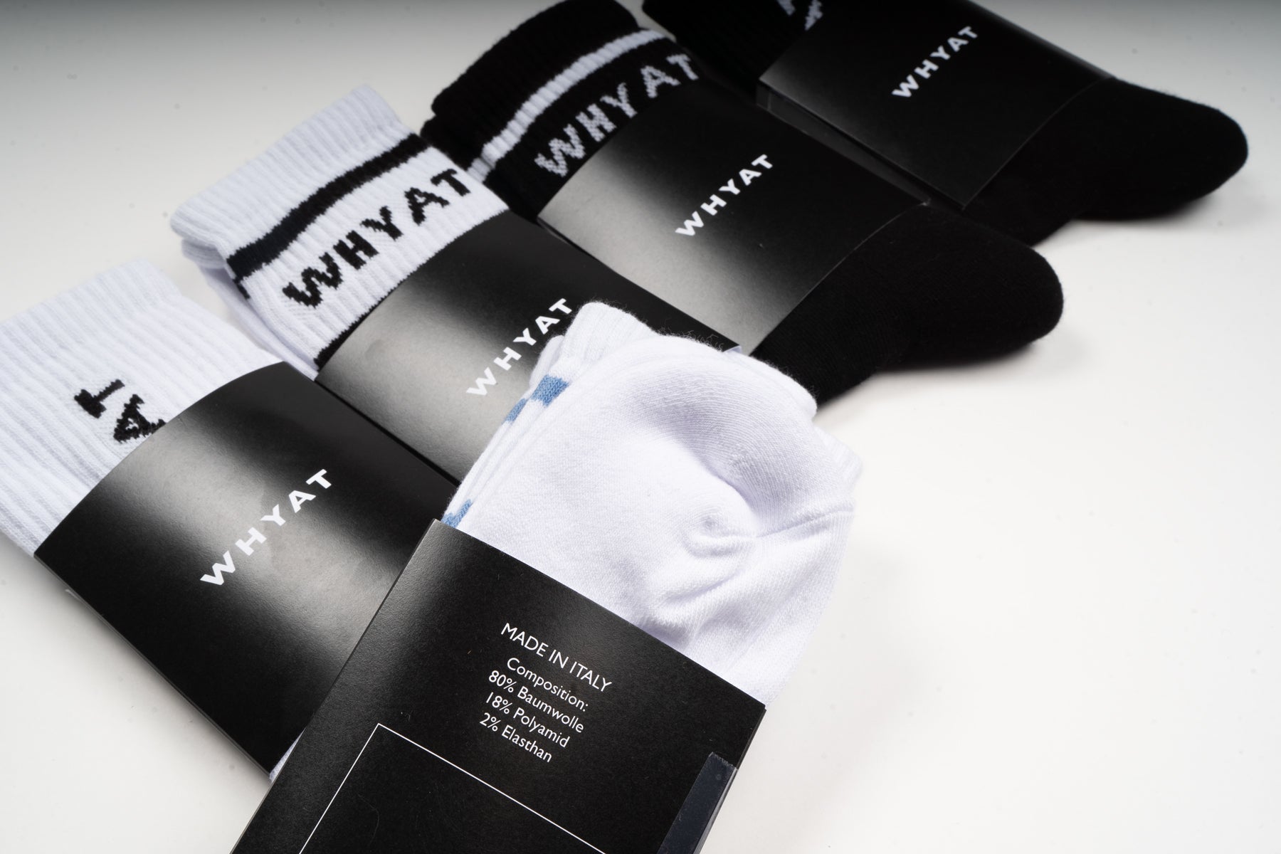 WHYAT B-Ball Socks -white