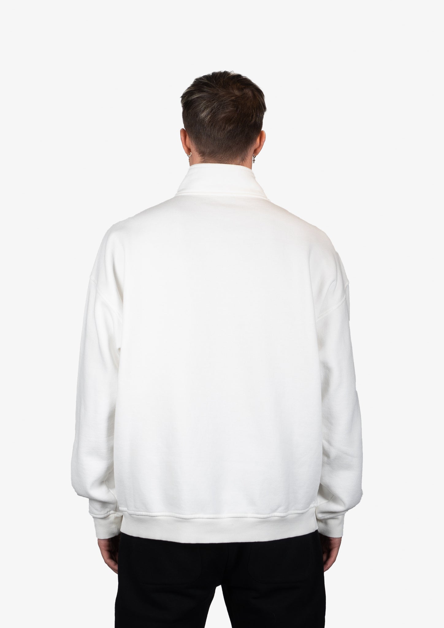 WHYAT HALF-ZIP SWEATSHIRT MONTE-CARLO -WHITE