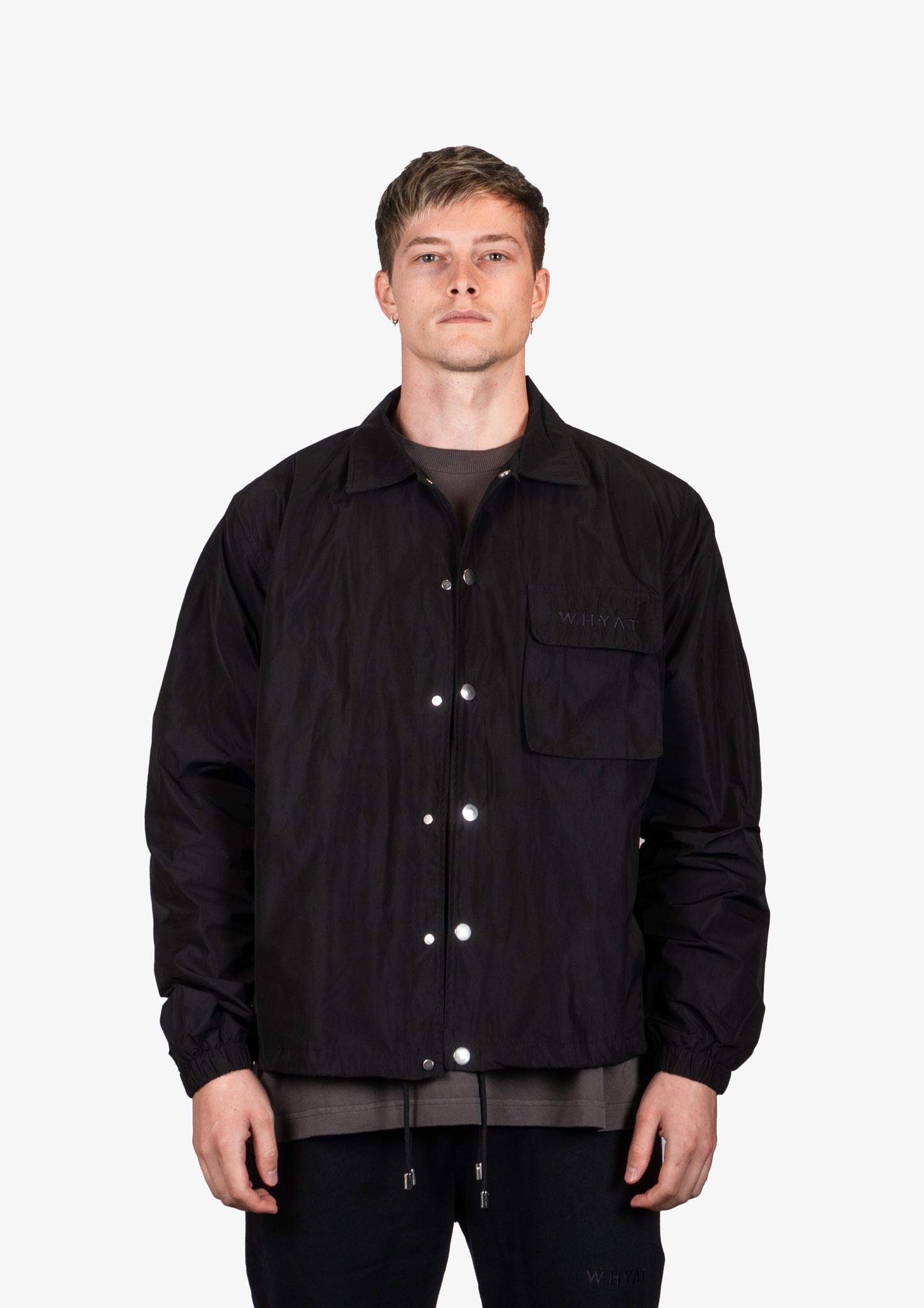 WHYAT NYLON JACKET -BLACK