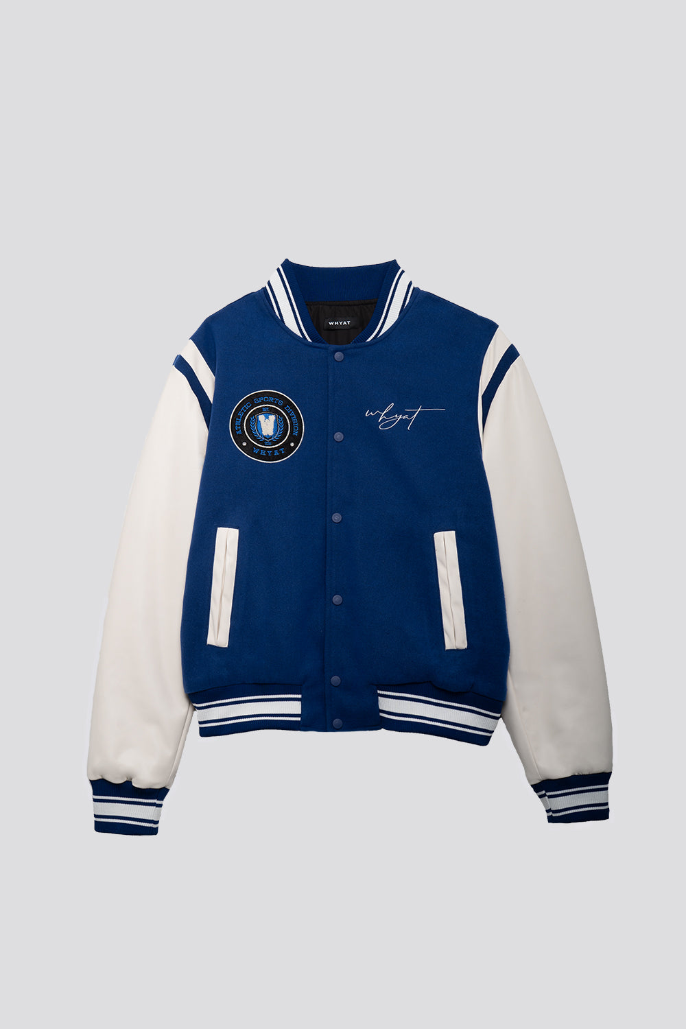 WHYAT COLLEGE JACKET -BLUE