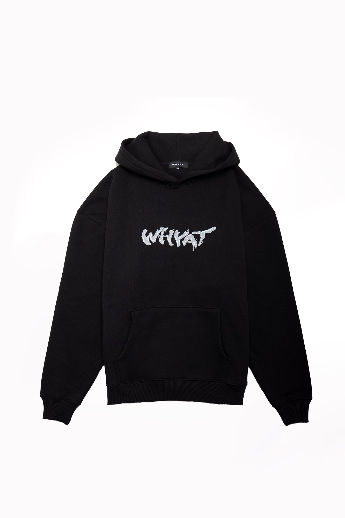 WHYAT Logo Hoodie -black